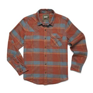 Howler Harker's Flannel Shirt Men's in Backdrop Plaid Terracotta